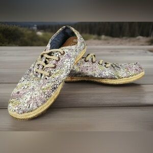 Toms Women Multicolor Floral Shoes Size 10